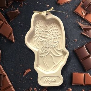 Longaberger Pottery 1994 Hope Angel Ceramic Cookie Mold